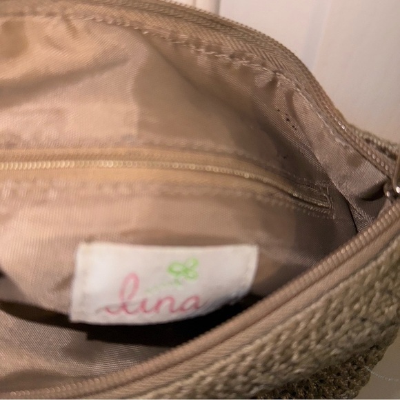 Lina Brown Woven Shoulder Bag - Picture 3 of 3